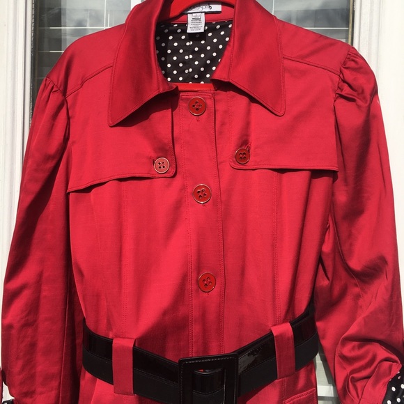 Robertson Los Angeles Trench Coat Sz L - Picture 1 of 14